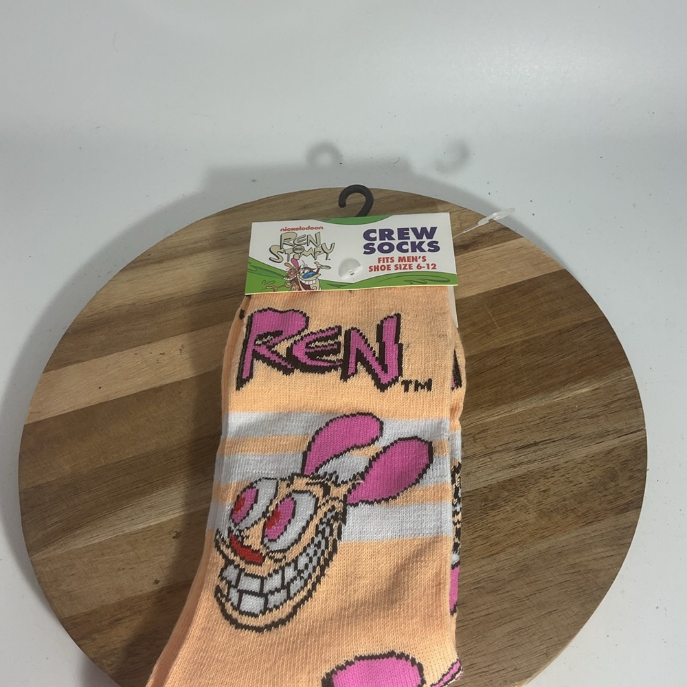 Ren & Stimpy Crew Socks - Men’s Size 6-12